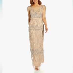 adrianna papell dress beige Adrianna Papell AP1E209180 main image 0